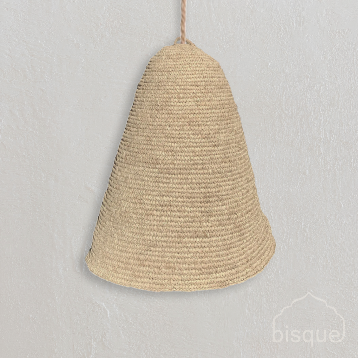 Dian : Tall Sisal Dome Pendant