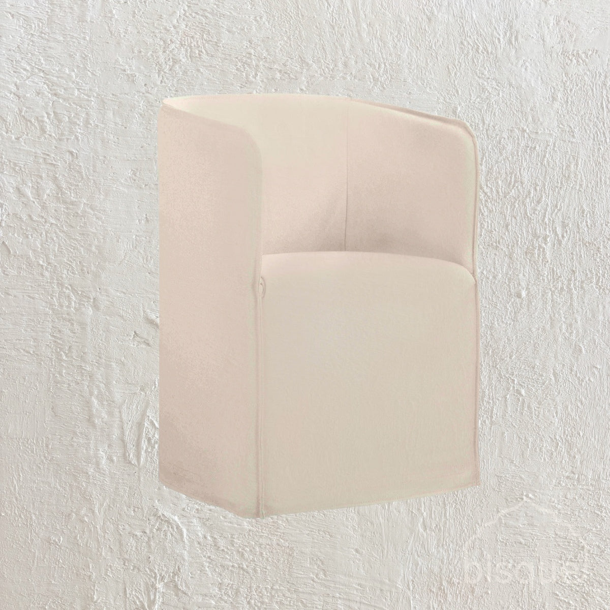 Patrea Linen full slip cover dining chair in Ecru colour