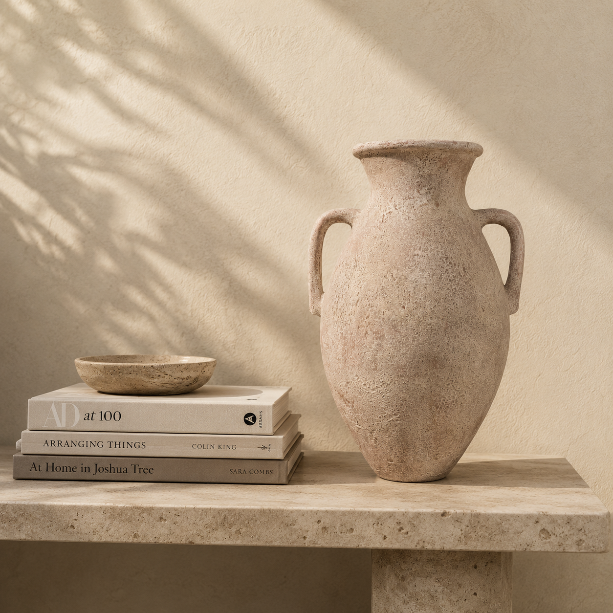 Milimo : Tall Terracotta Vase double handle