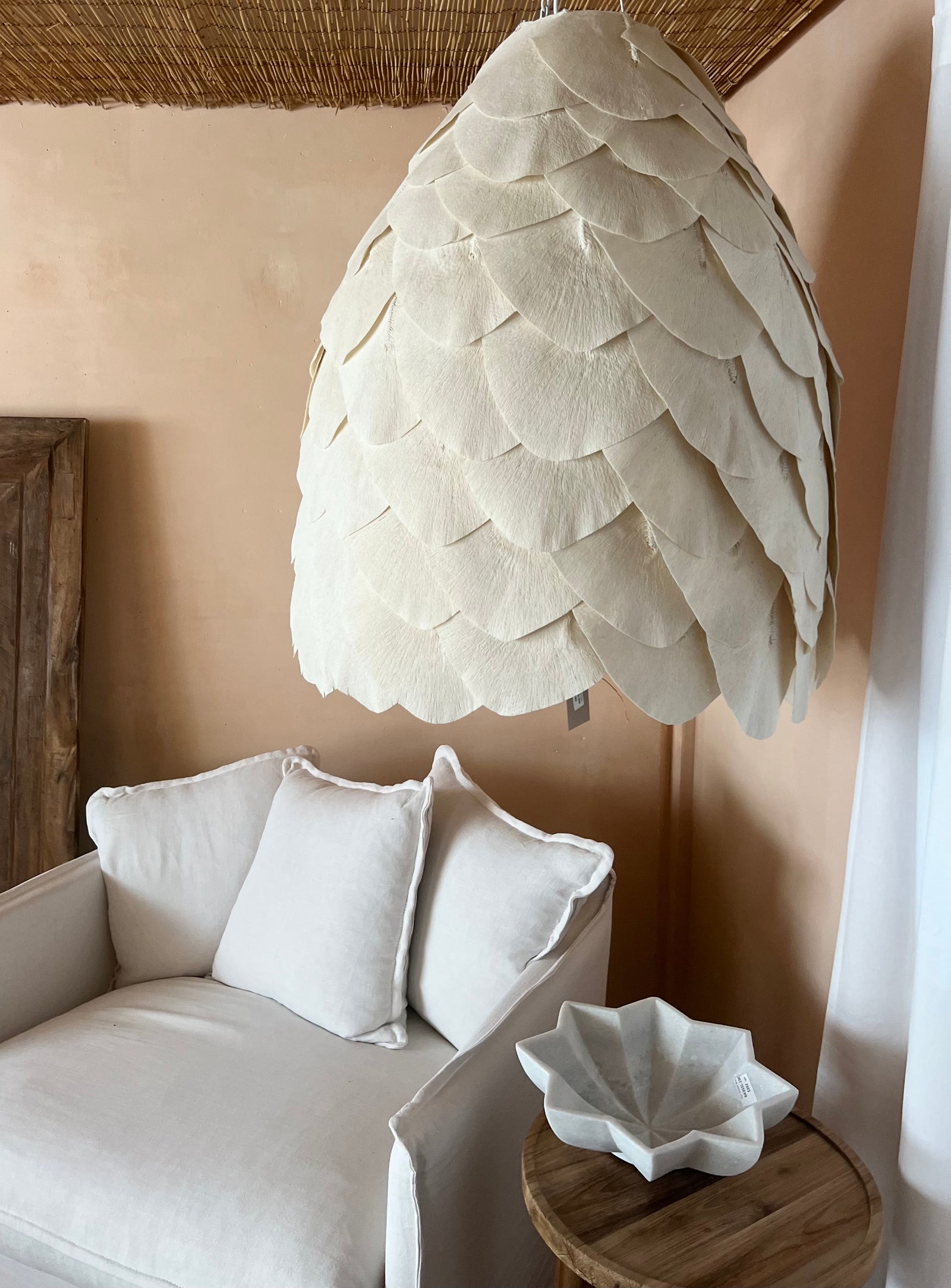 'Milana' Cotton Petal Pendant