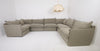 Himari Modular Sofa 7 Piece, Taupe
