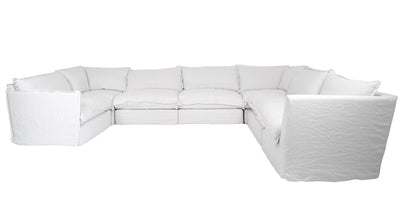 Himari Modular Sofa 7 Piece, White