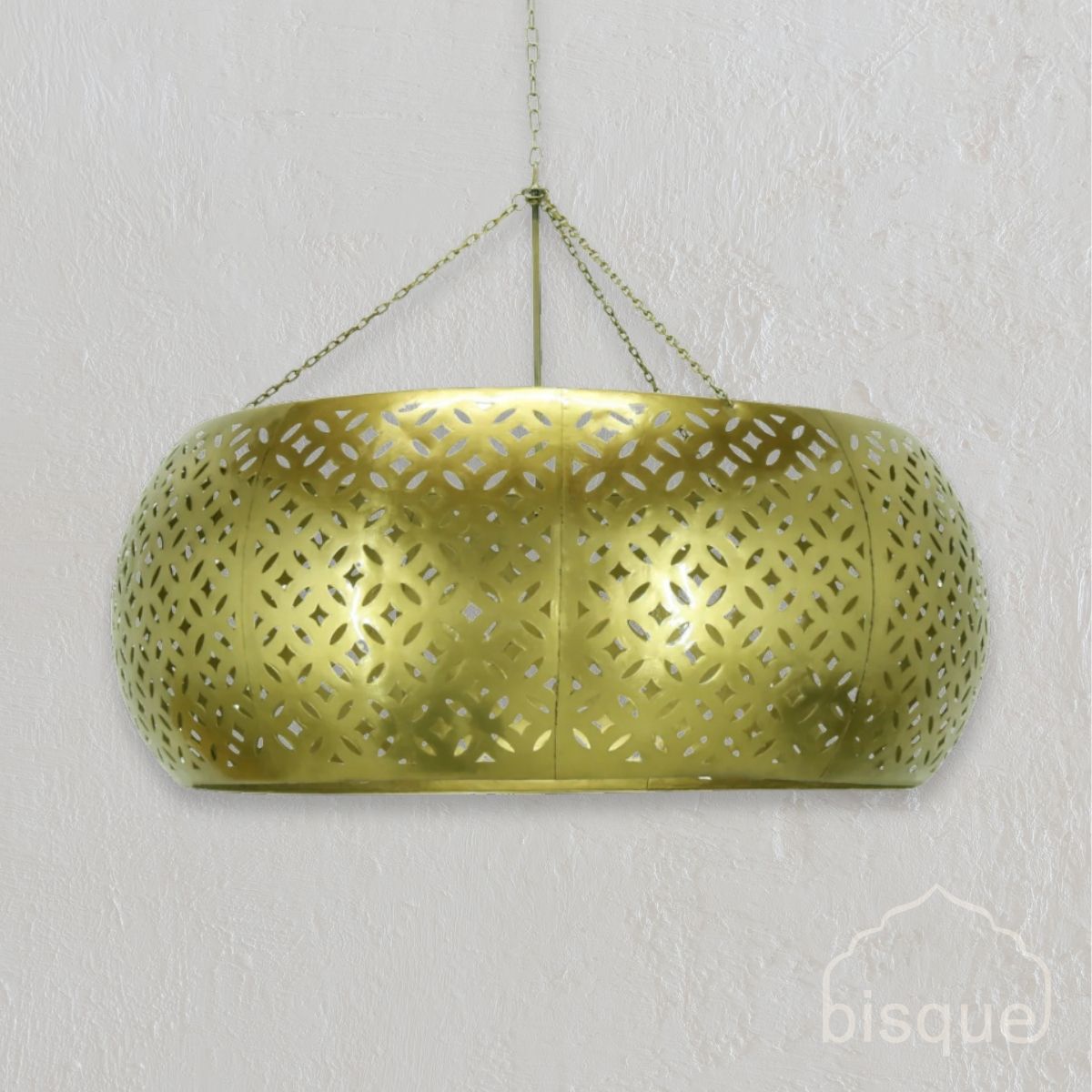 Hema : Carved Metal Pendant Light, Large