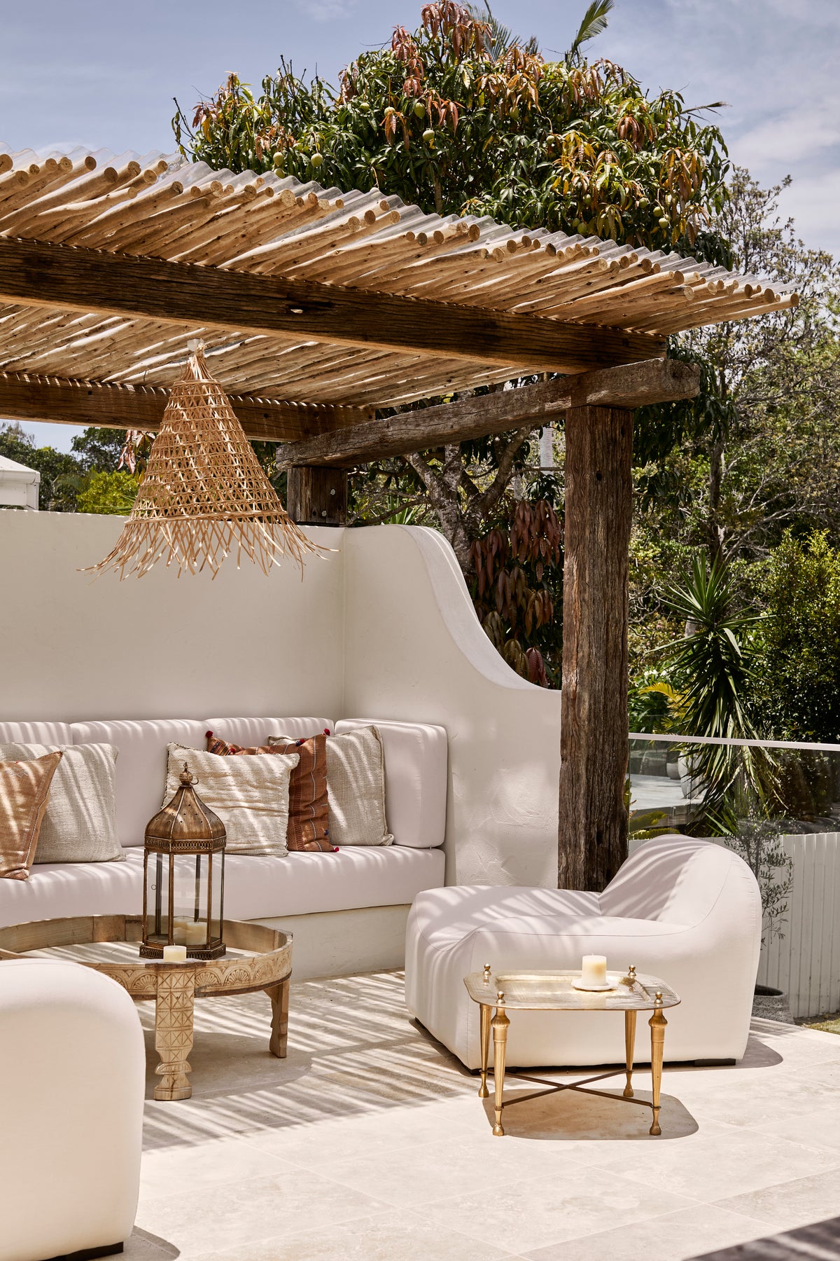 Bakaro : Cone Shaped Rattan Pendant, Natural Small