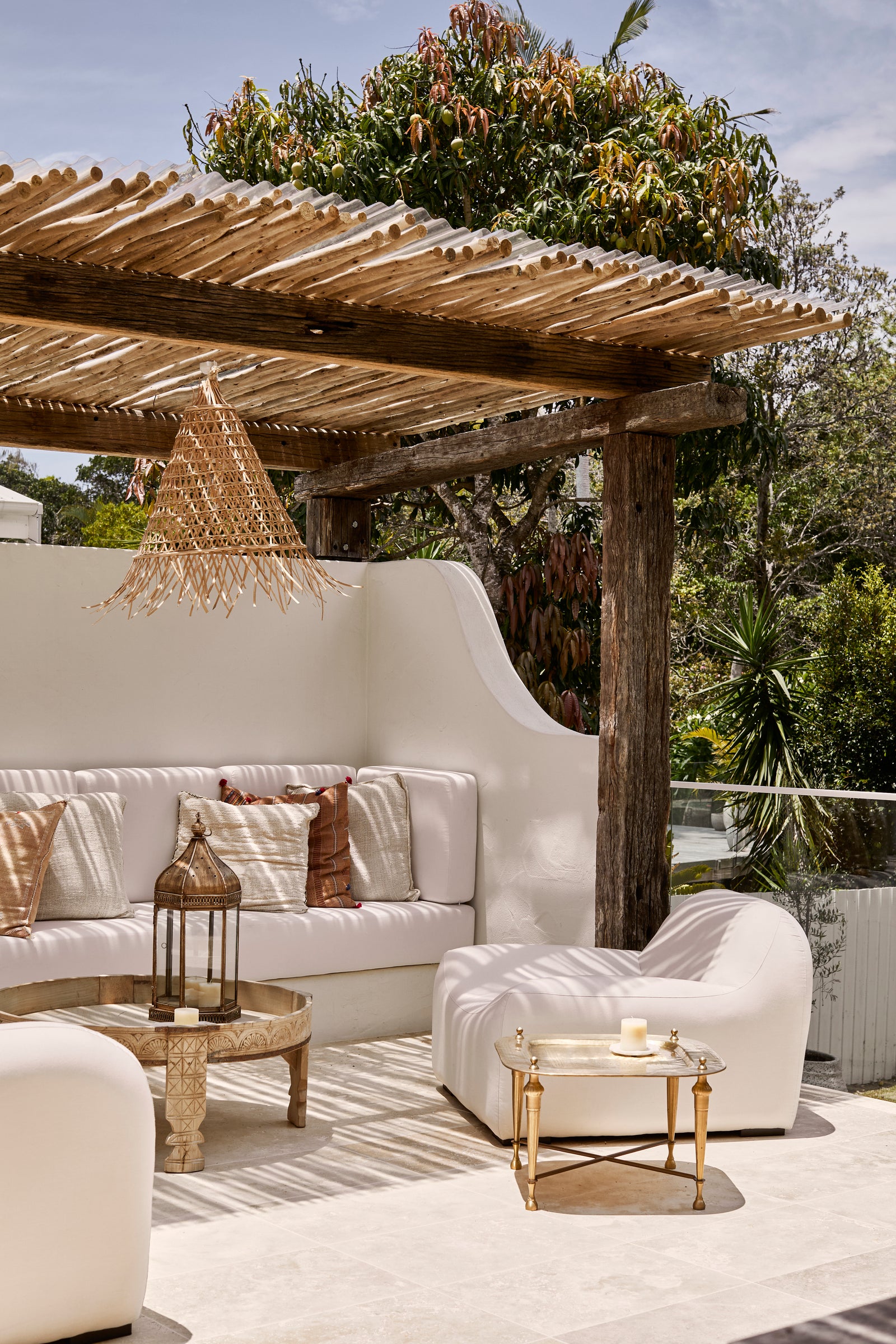 Bakaro : Cone Shaped Rattan Pendant, Natural Small