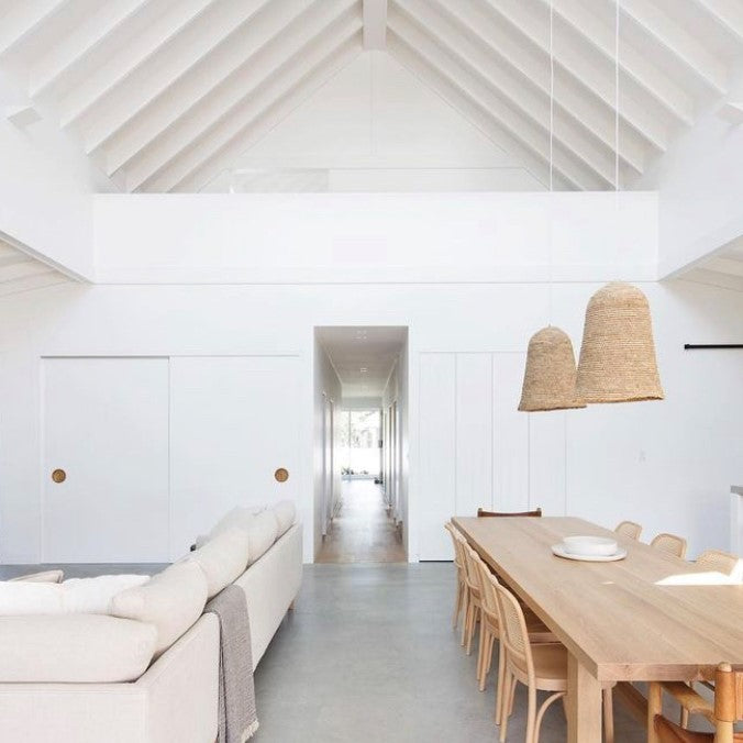 Priya : Sisal Dome Pendant