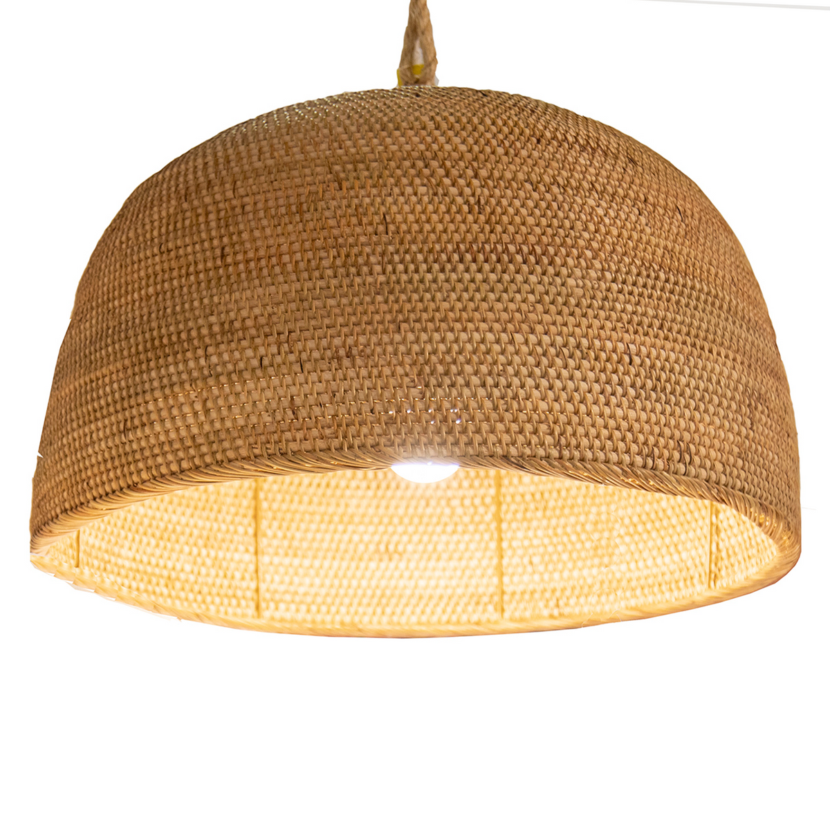 Josefa : Lombok Weave Rattan Pendant Light.