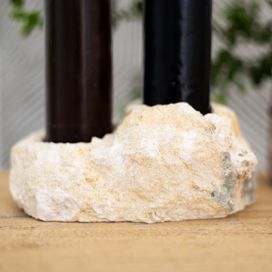 Kwami Fossilised Coral Candleholder