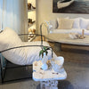 'Alisa' Linen Sofa, White