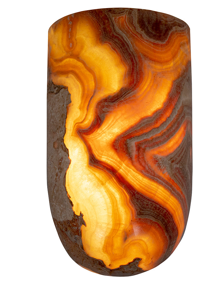 Astria : Polished Onyx Wall Sconce