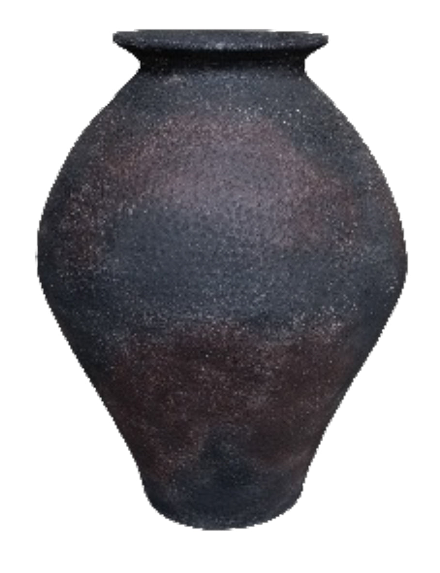 FERMO CHARCOAL COLOURED TERRACOTTA POT