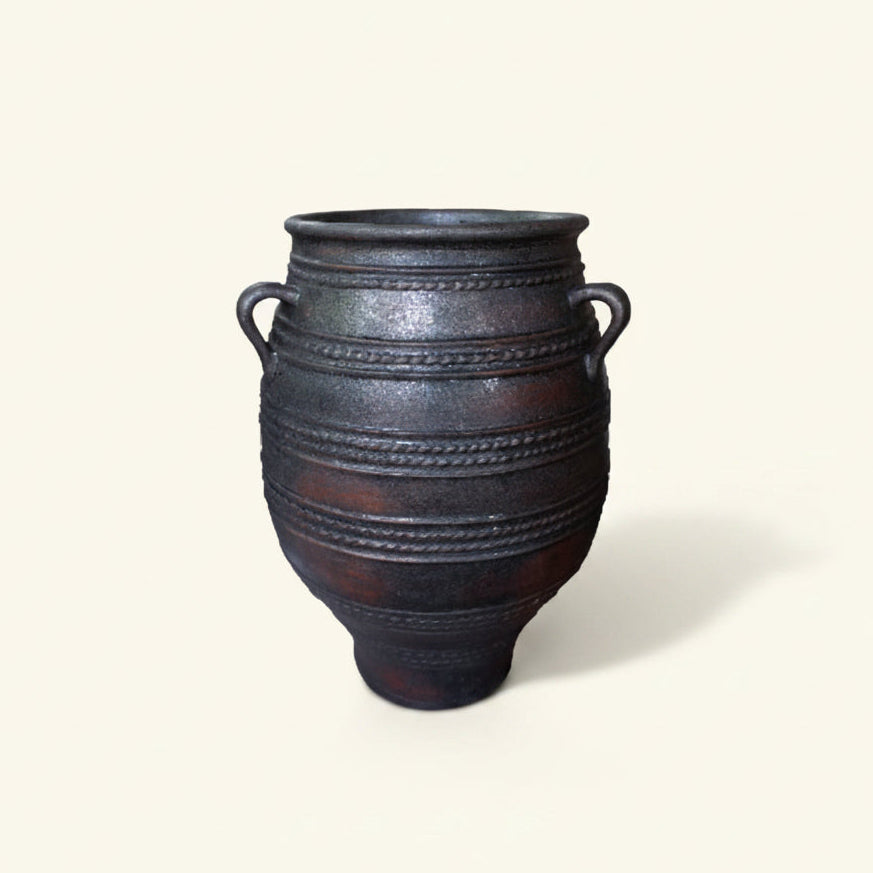 VITERRO WIDE MOUTH TALL TERRACOTTA POT