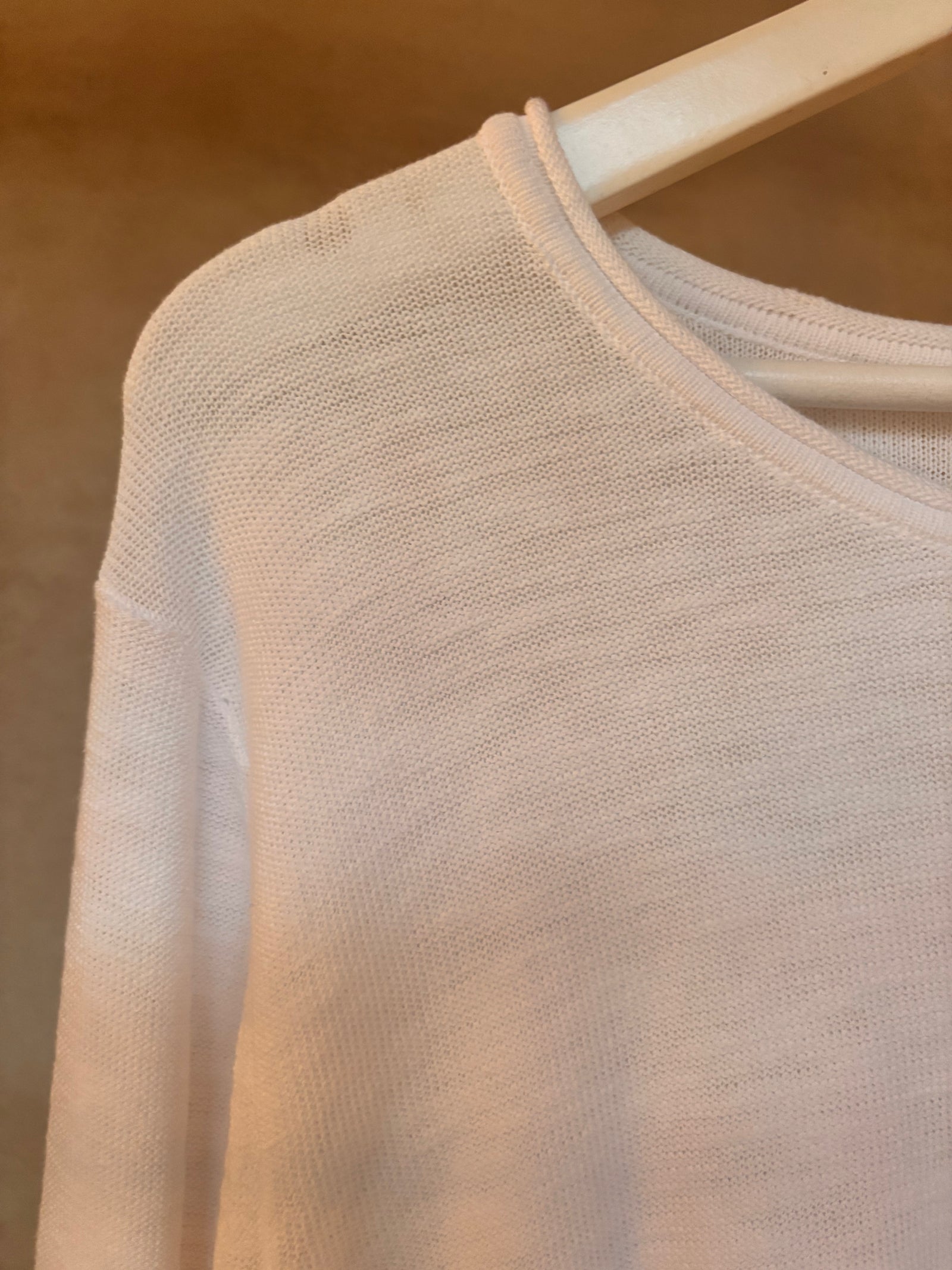 SN3020-2 | Long Sleeve Cotton Knit | White