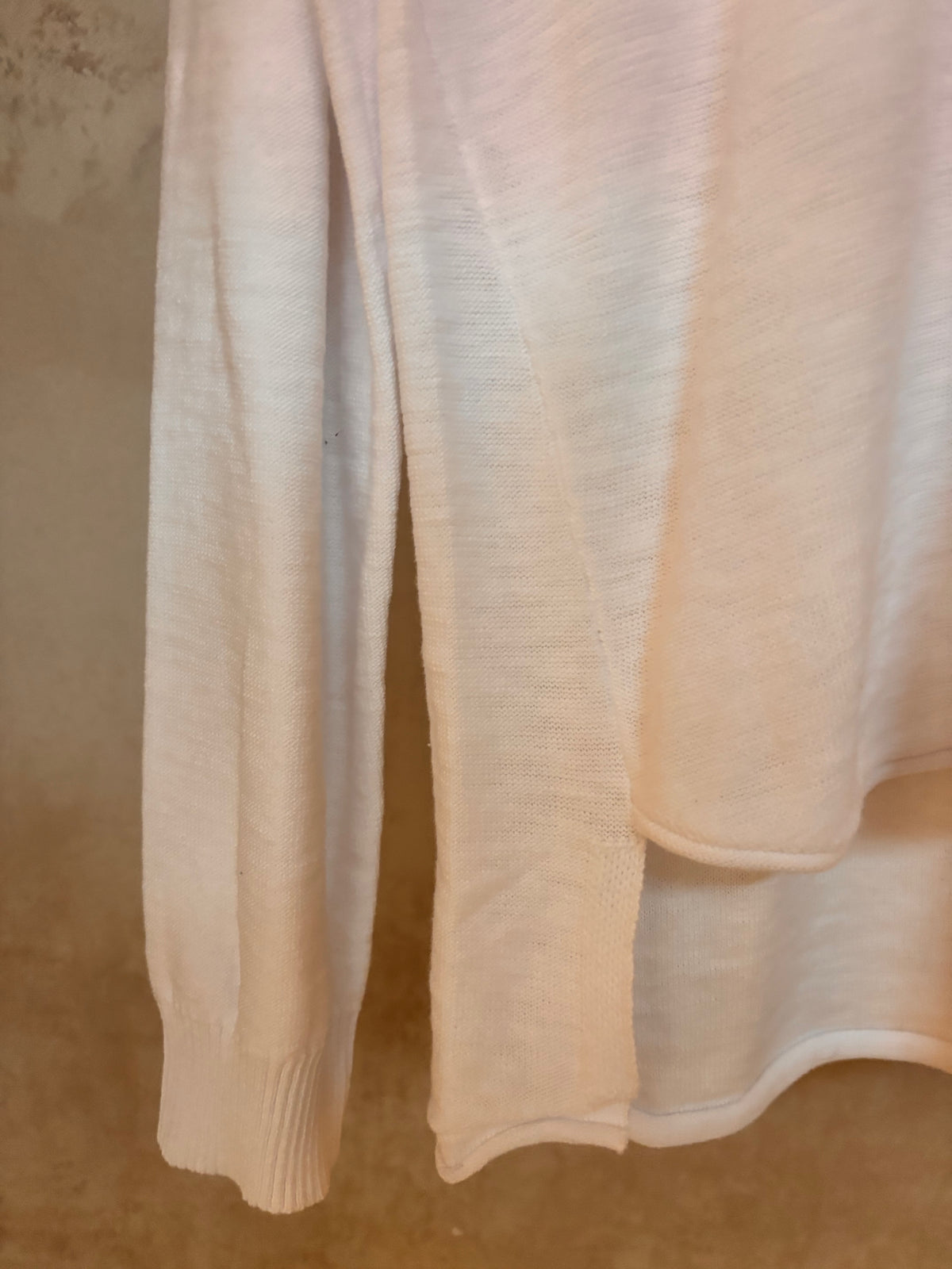 SN3020-2 | Long Sleeve Cotton Knit | White
