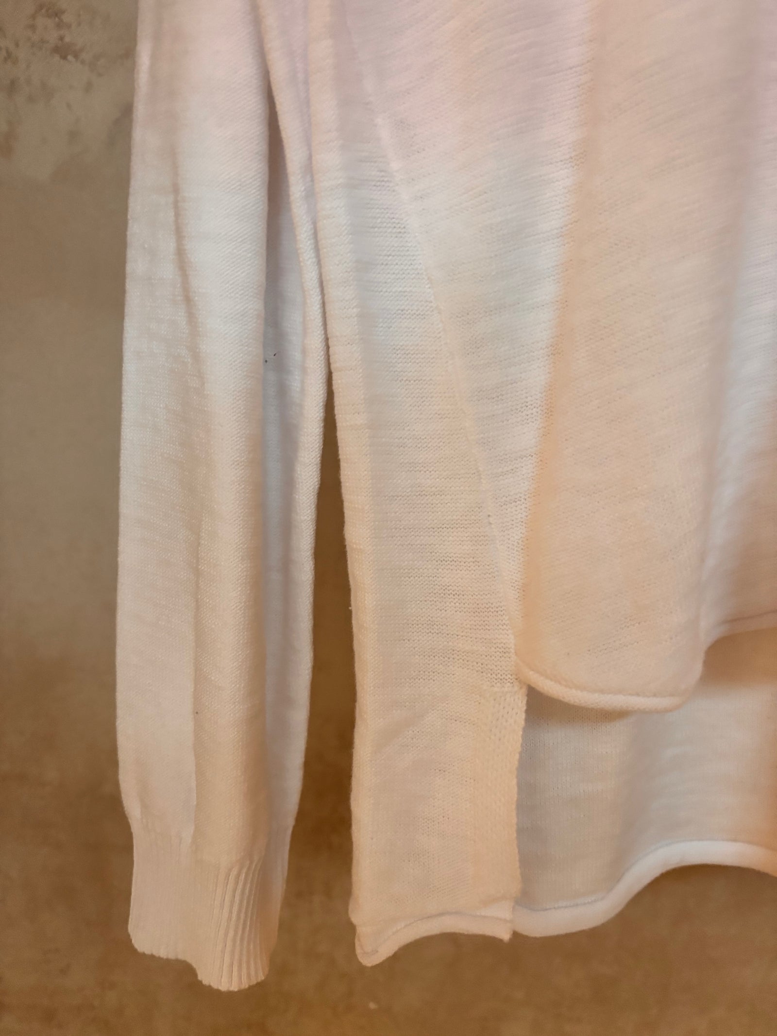 SN3020-2 | Long Sleeve Cotton Knit | White