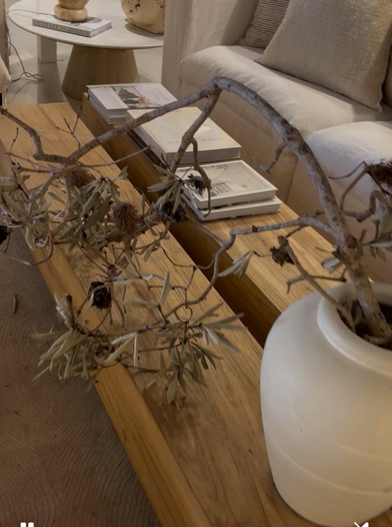 Axel : Wooden two part slab Coffee Table Natural - Recycled Teak