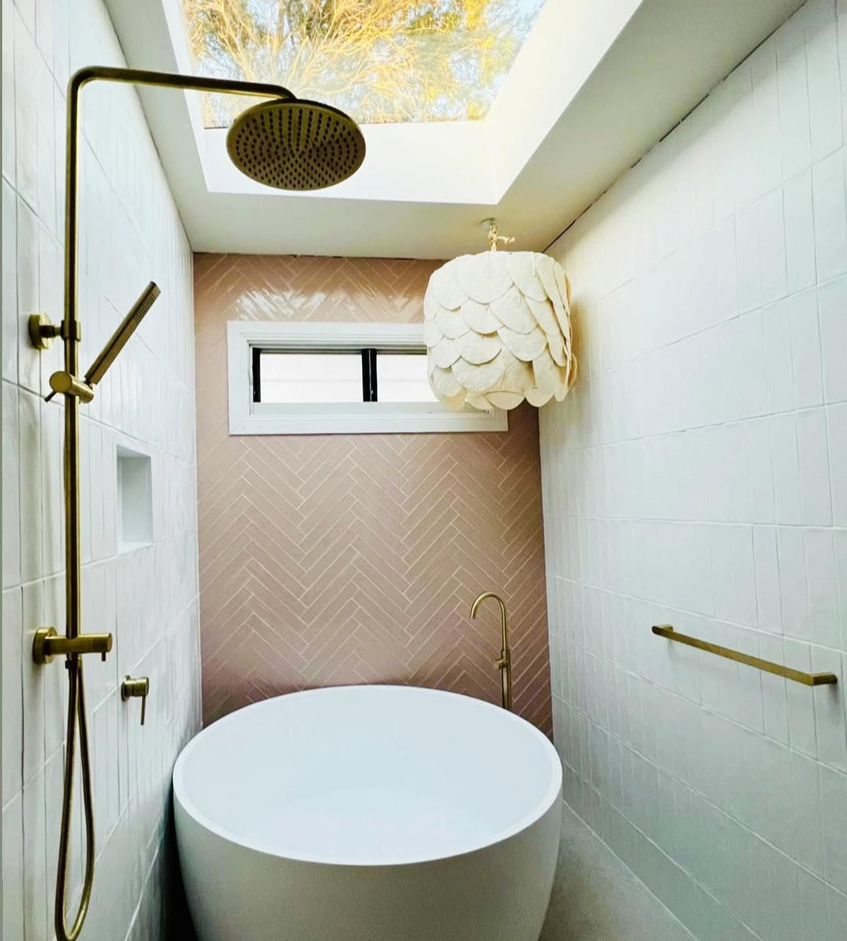 'Claudine' Petal Drum Pendant, Small