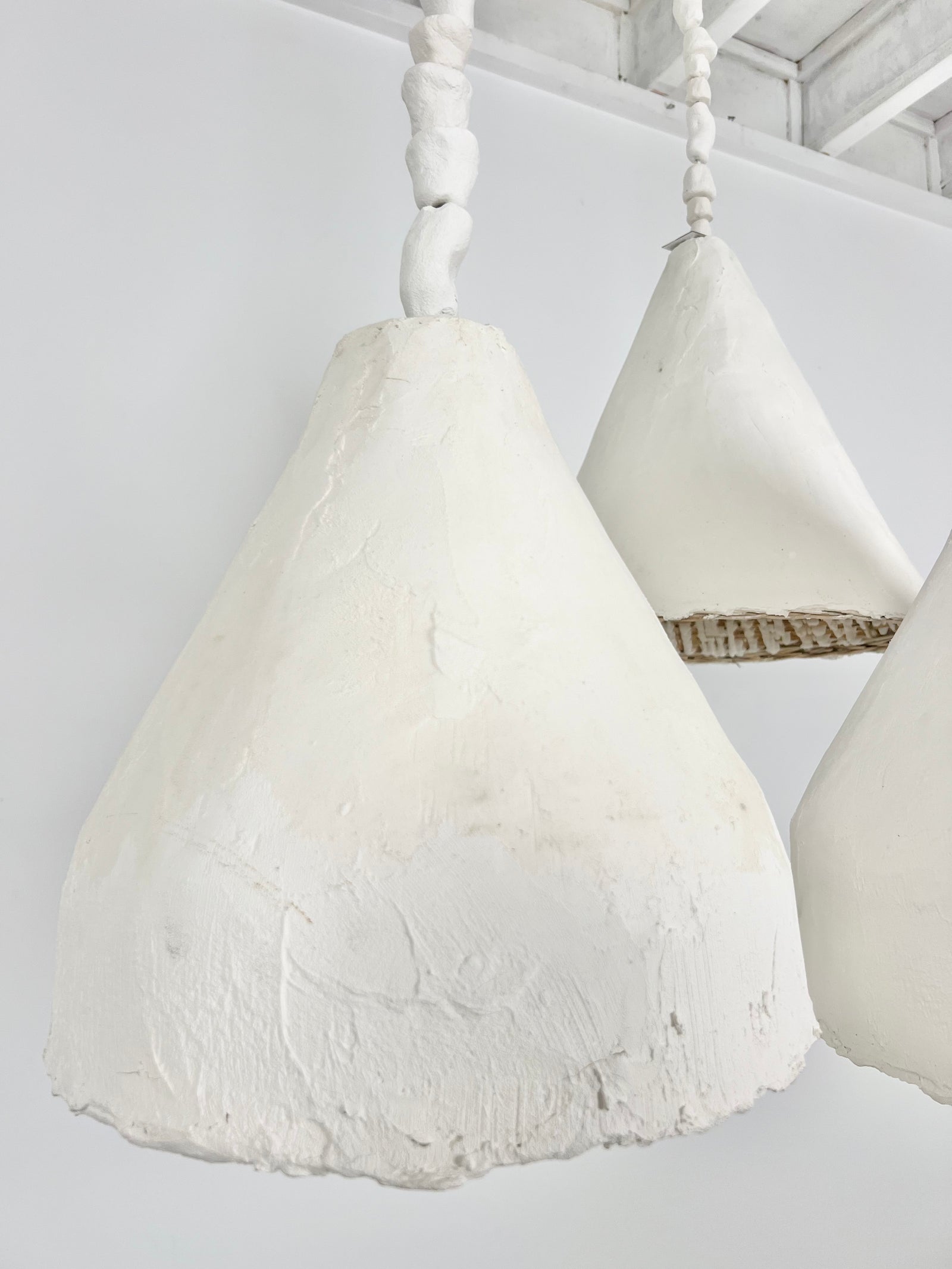 Mona : Rattan and Clay Pendant Light Small