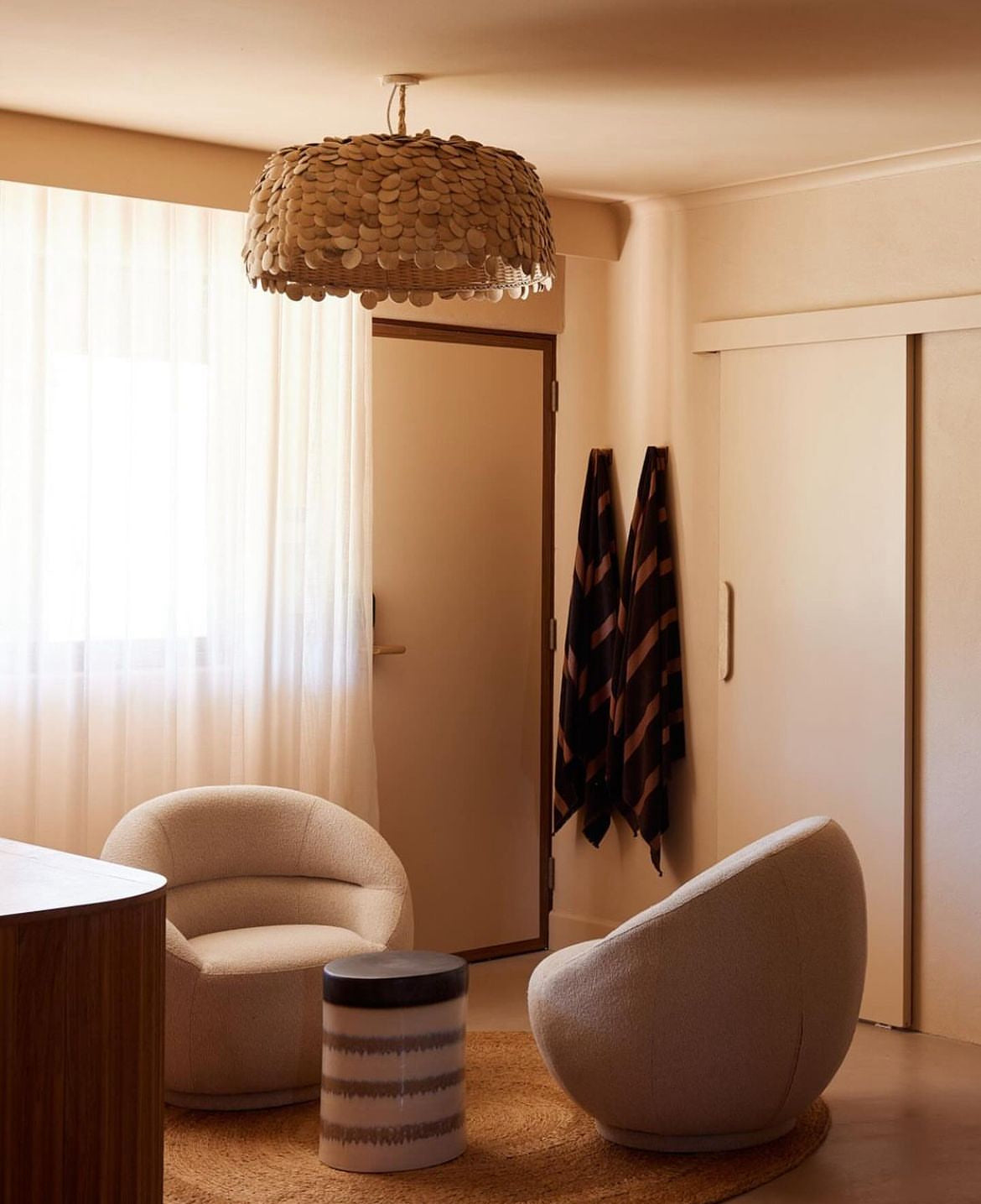 Sera : Coconut Dome Disc Light, Small.