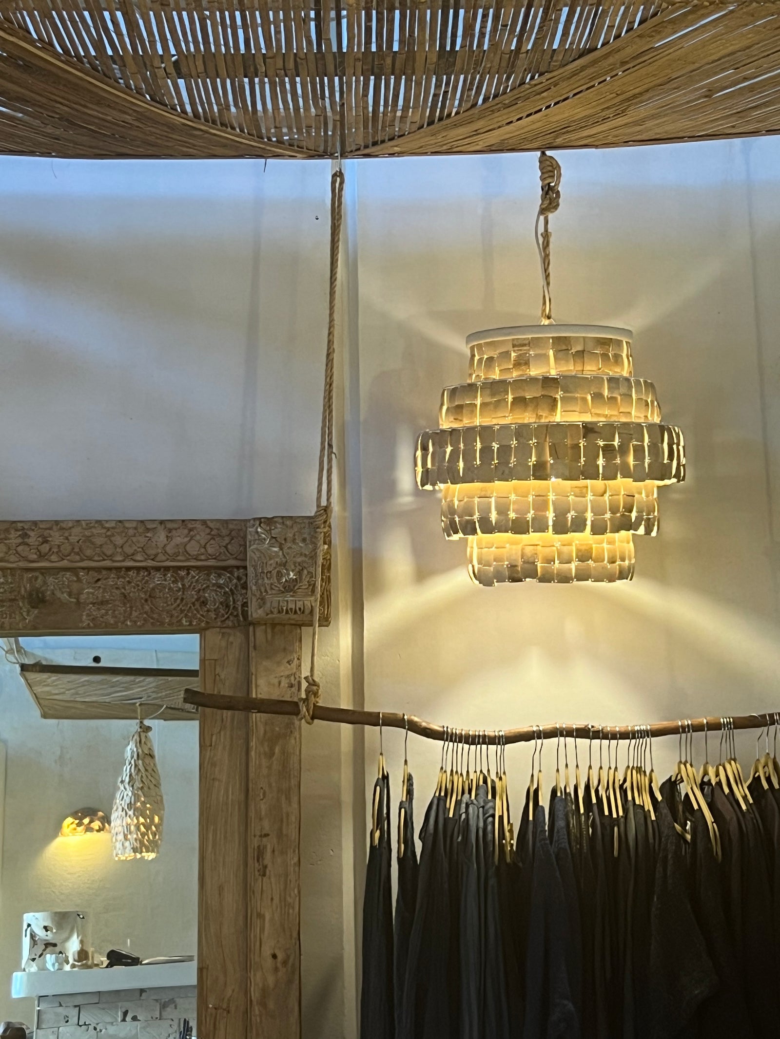 Ashika : Coconut Shell Chandelier