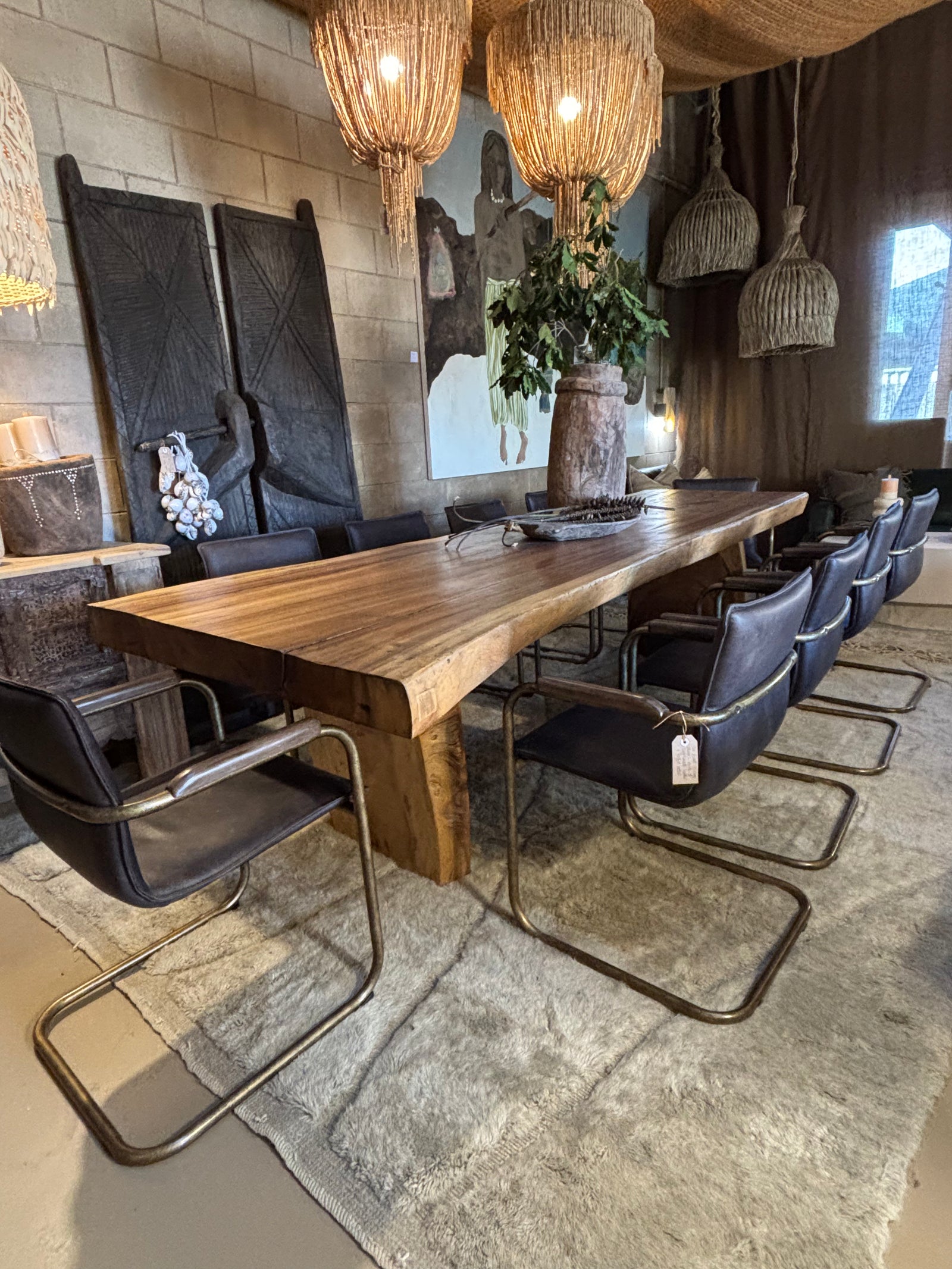 Alessia : Leather Dining Chair Lead