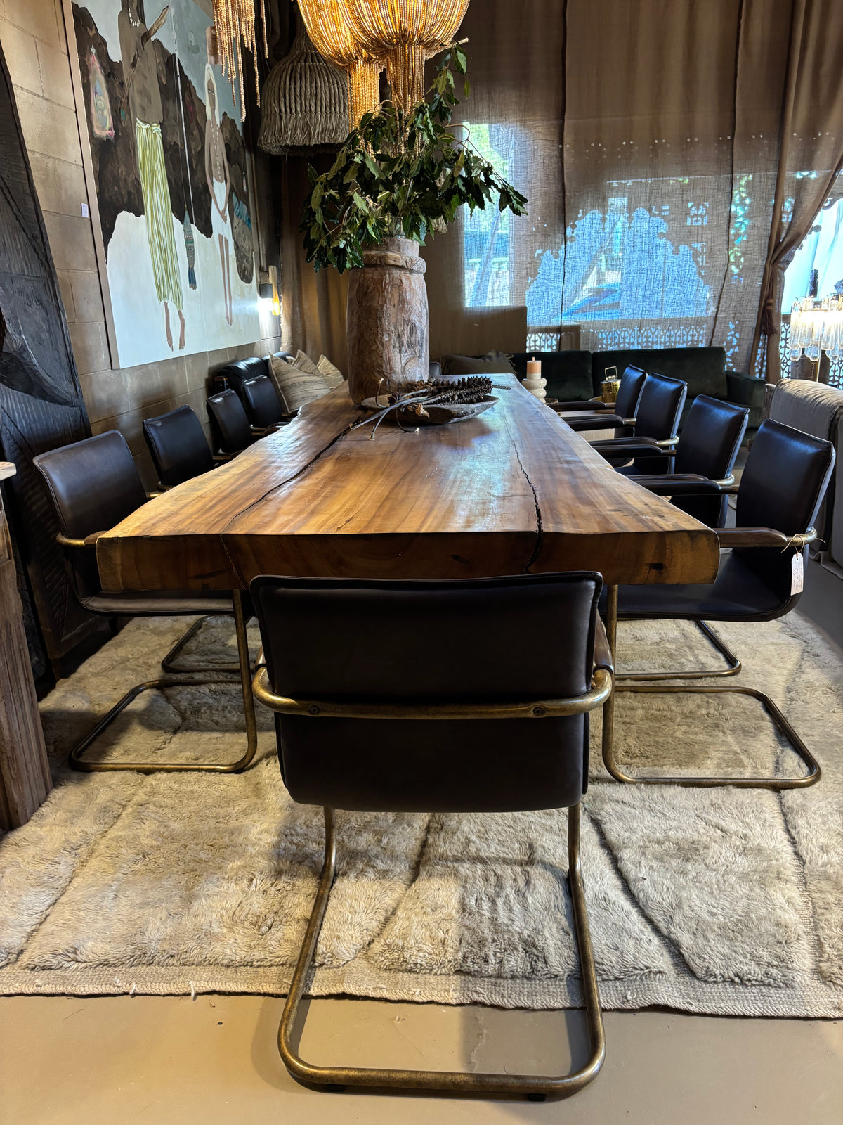 Alessia : Leather Dining Chair Lead