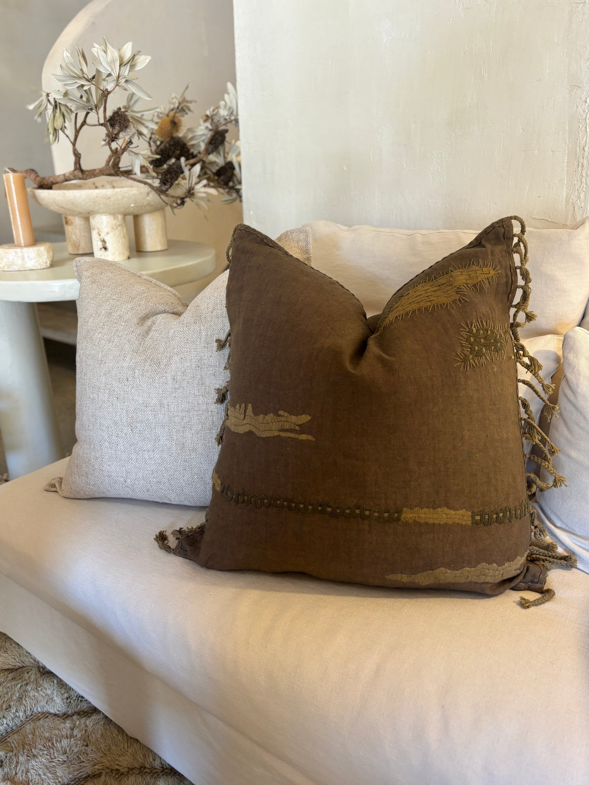 ELBERETH A - linen cushion 60 x 60