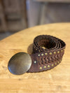 Chocolate interlocked belt