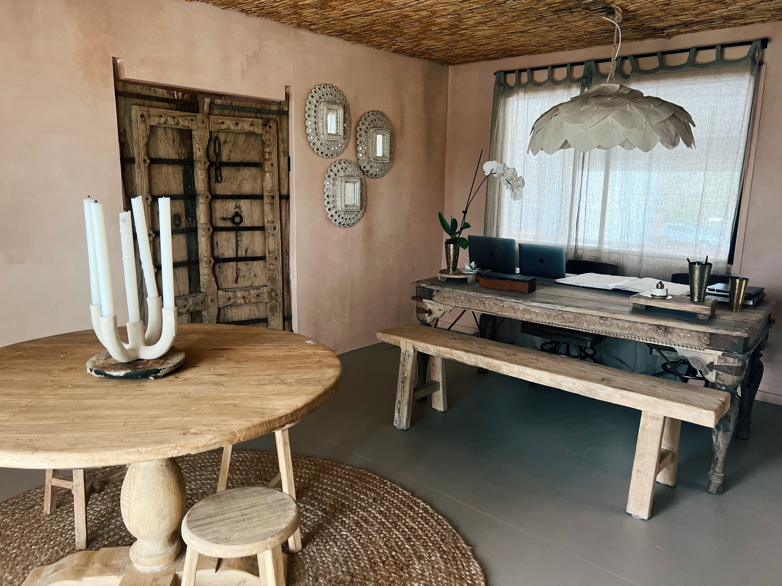 Kapar : Cotton Petal Pendant, 100cm