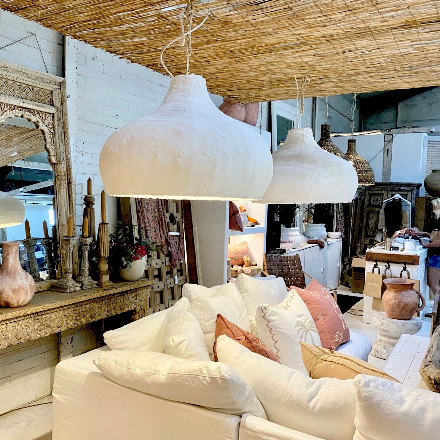 Aquarius : Fish Trap Clay Pendant Light