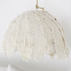 'Patrice' Cotton Ostrich Feather Pendant