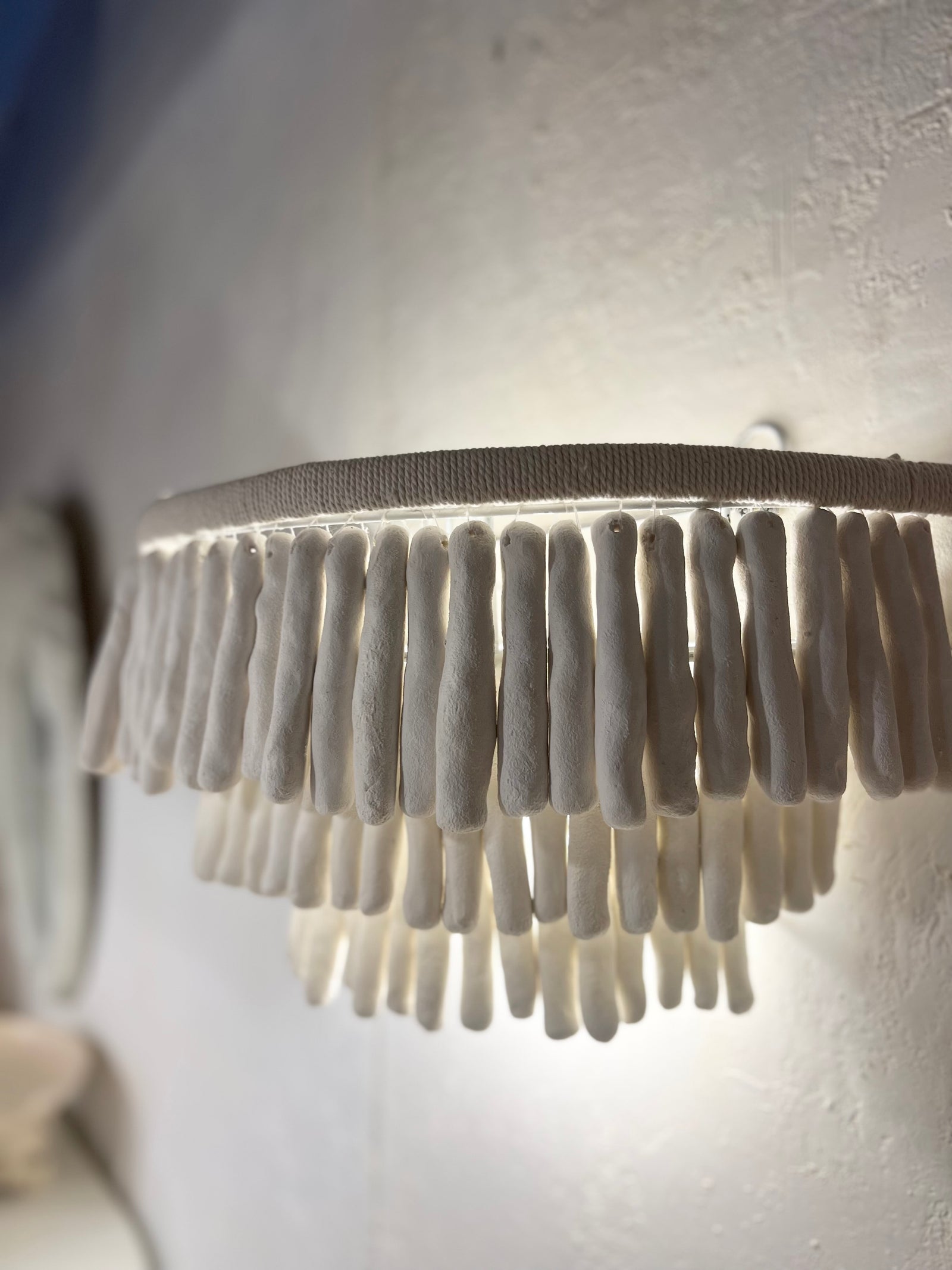 Desta : Clay Bauble Three Layer Wall Sconce.