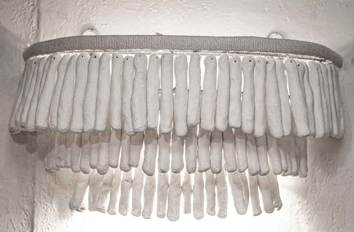 Desta : Clay Bauble Three Layer Wall Sconce.