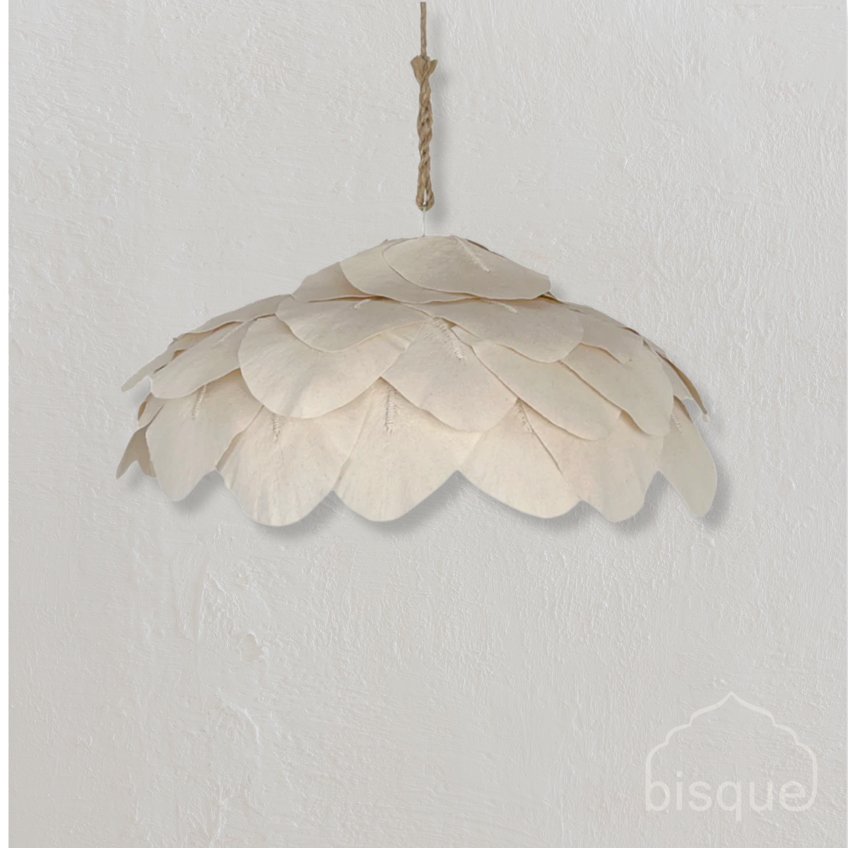 Katar : Wide cotton petal pendant small