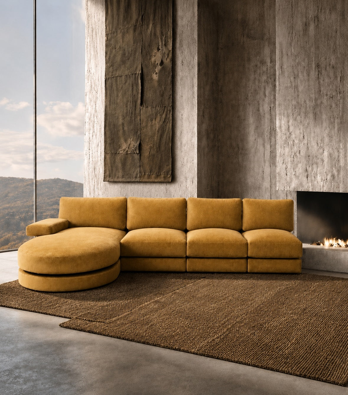 Sofa: Lolita : Chaise Lounge  | Goldy