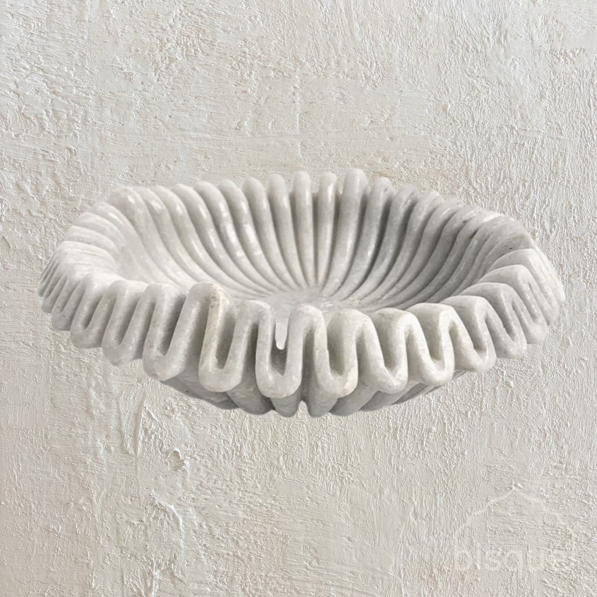 Layta : Marble Lehariya Bowl, Off White