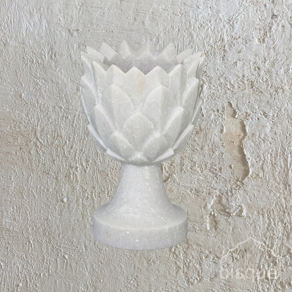 Serina : Marble Lotus Candle holder