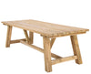 'Mentari' Farmhouse Outdoor Dining Table, Bleached