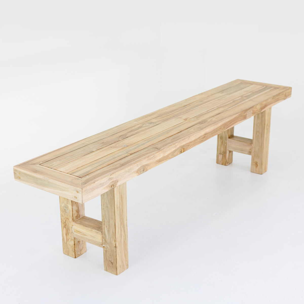 Gemi : Outdoor Bench Seat, Bleached