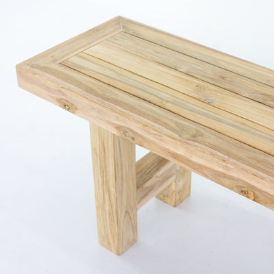 'Gemi' Outdoor Bench Seat, Bleached