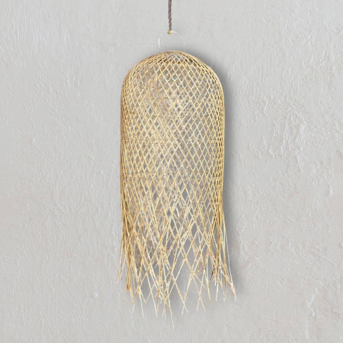 Occi : Rattan Shaggy Pendant, Natural