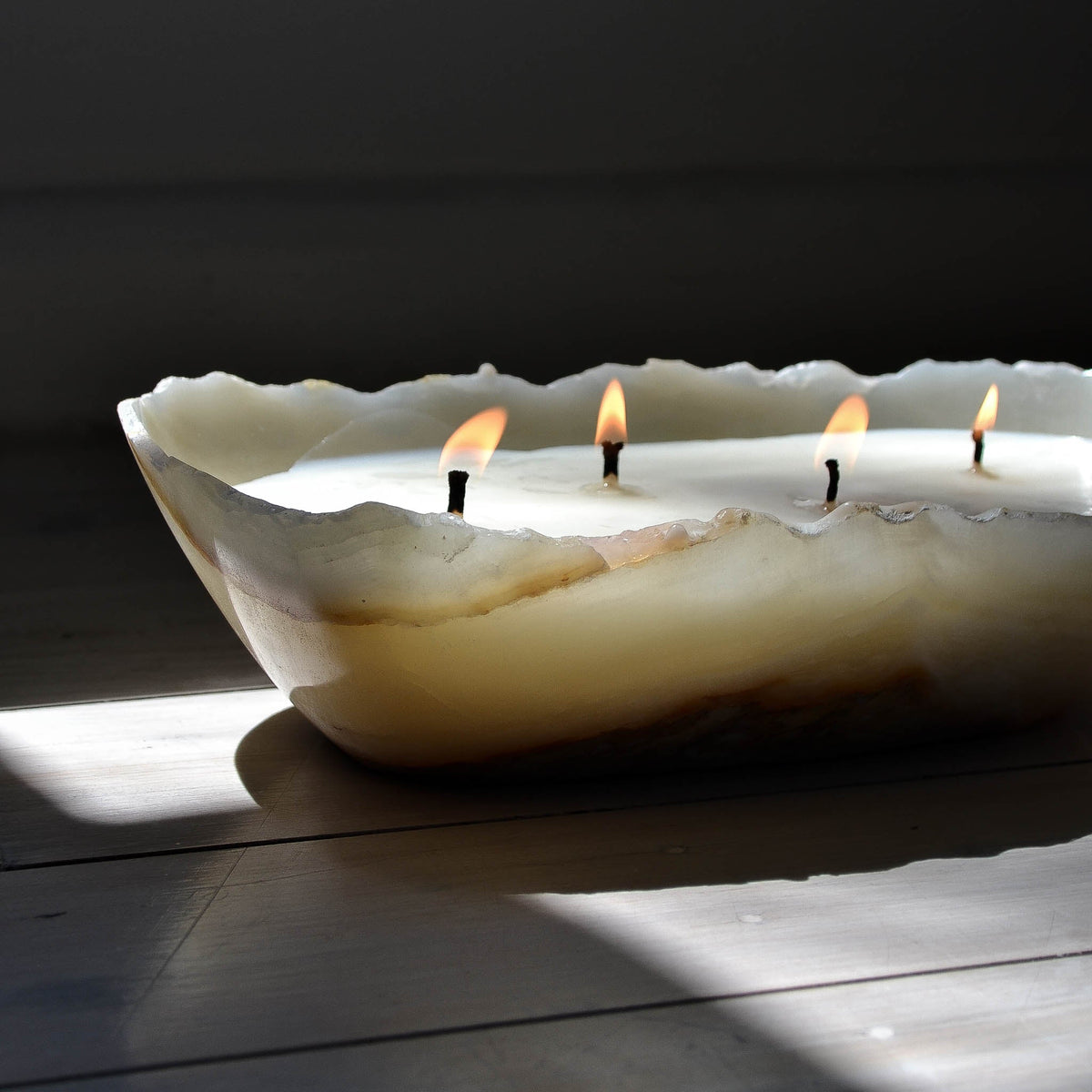GOLDEN LIGHT CANDLE BOWL