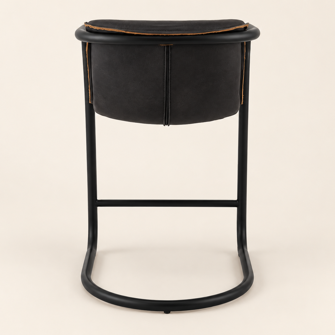 Bar stool : Orlando : Cantilever Leather Tub Profile | Lead