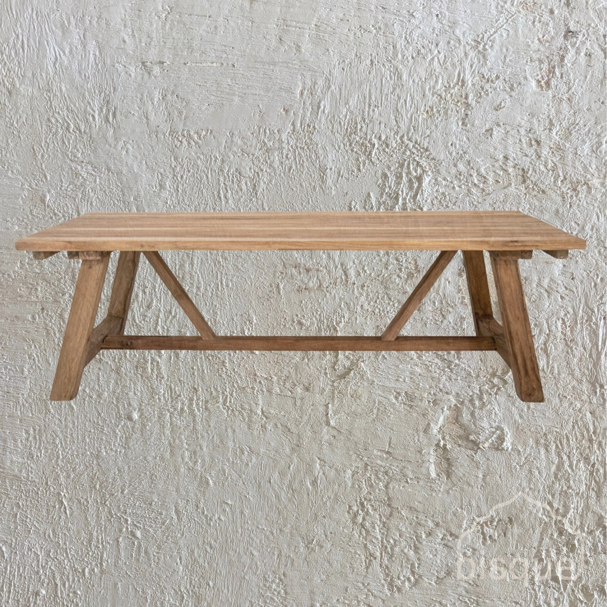 Mentari : Farmhouse Outdoor Dining Table, Natural