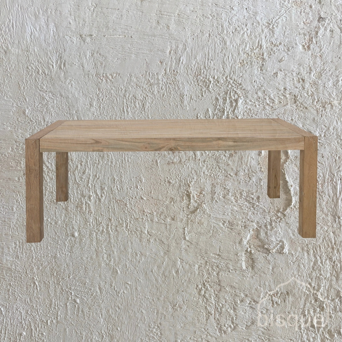 Ricardo: Classic Recycled Teak Outdoor Dining Table, Bleached 210cm x 100cm x 75cm h