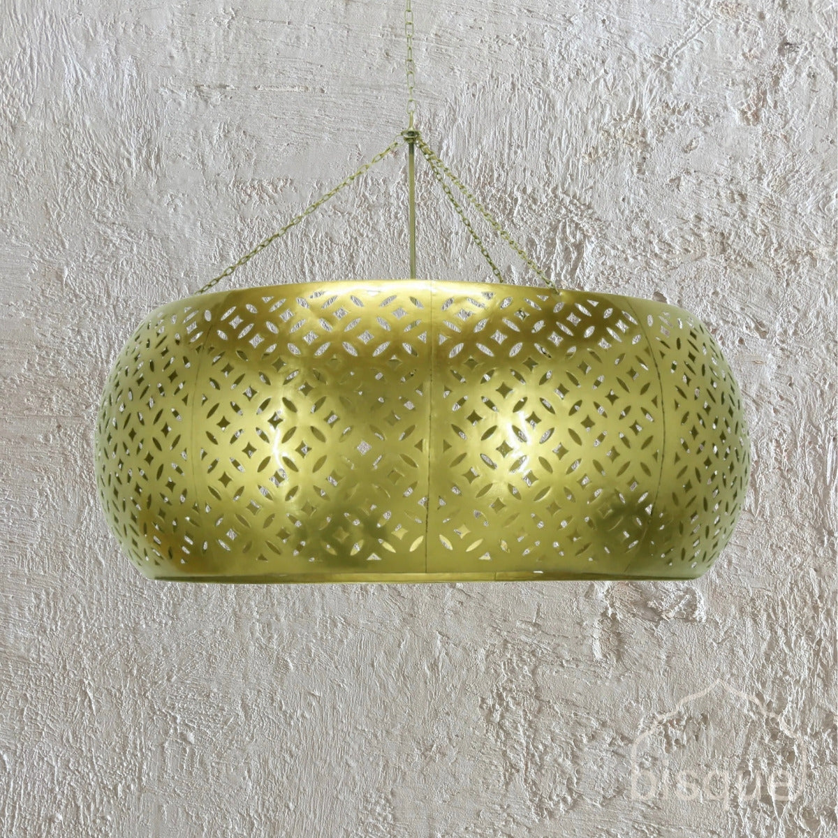 Hema : Carved Metal Pendant Light, Large