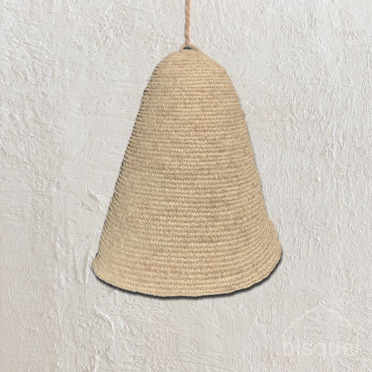 Dian : Tall Sisal Dome Pendant