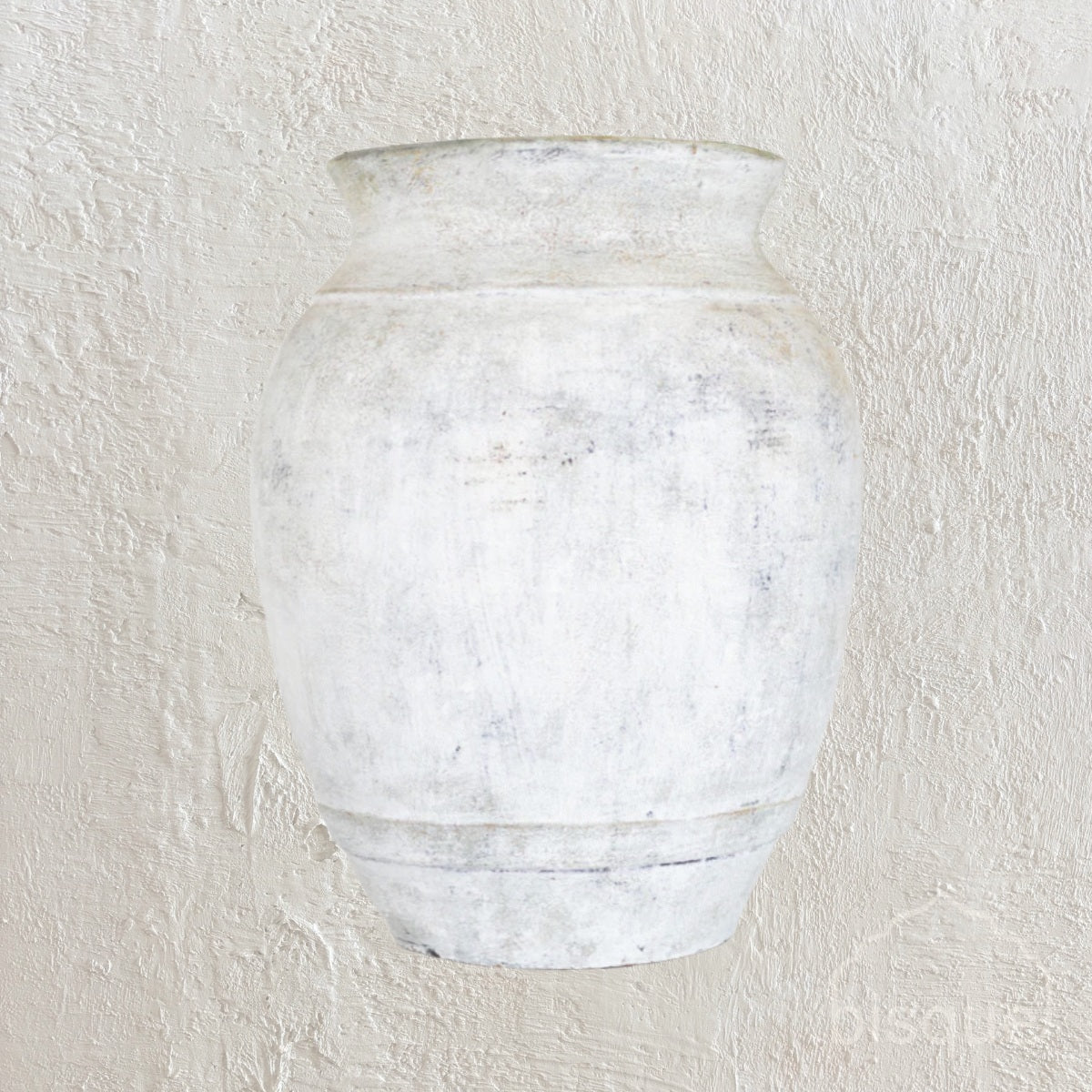 Jabari : Terracotta Pot, Whitewashed