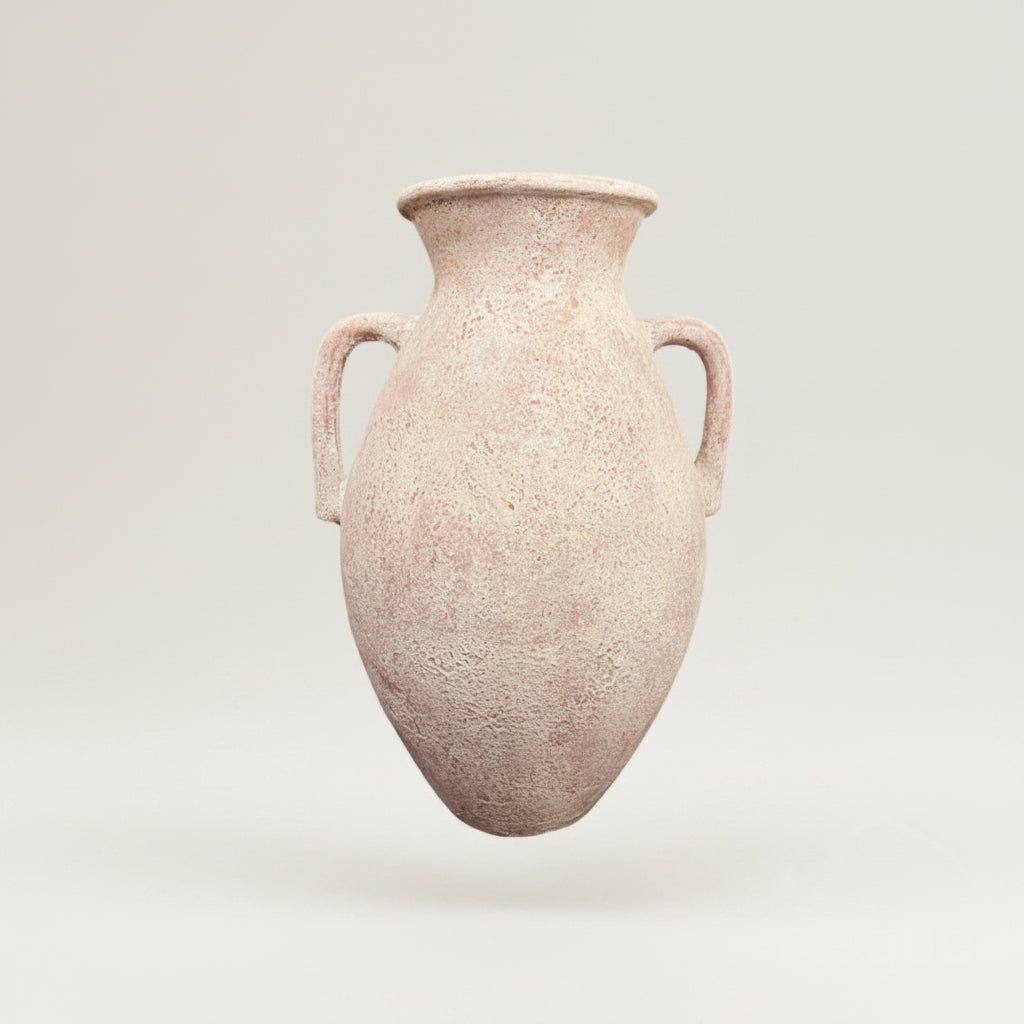 Milimo : Tall Terracotta Vase double handle