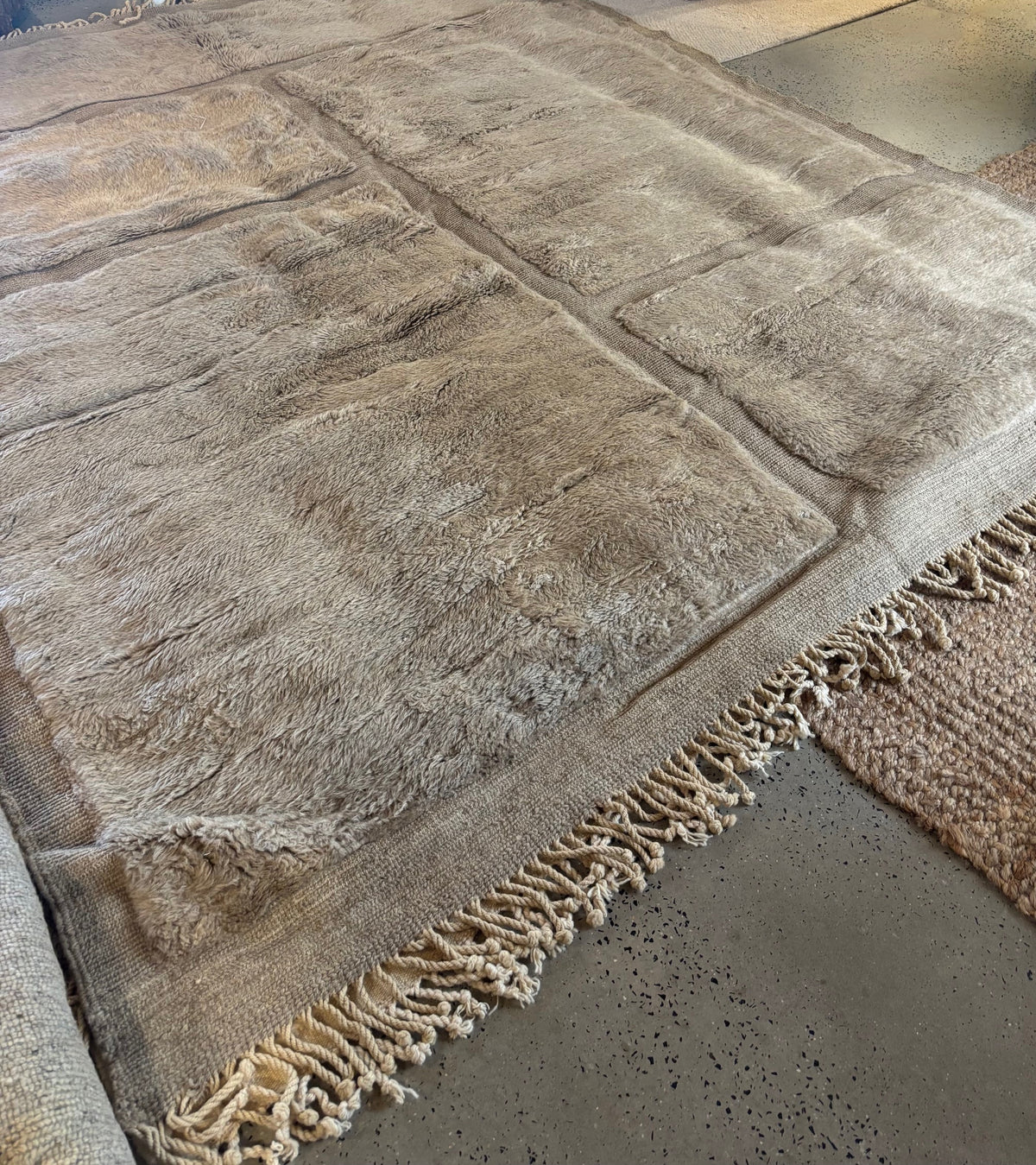 Moroccan Rug : Rabat : Taupe : Large | 2.5 x 3m